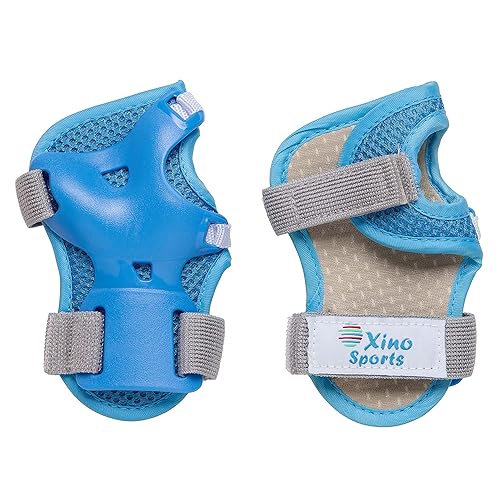 Miniatura 4 de Xino Sports Juego de equipo de protección para niños y jóvenes  Rodilleras, coderas, muñequeras, equipo reflectante para montar por la noche, para