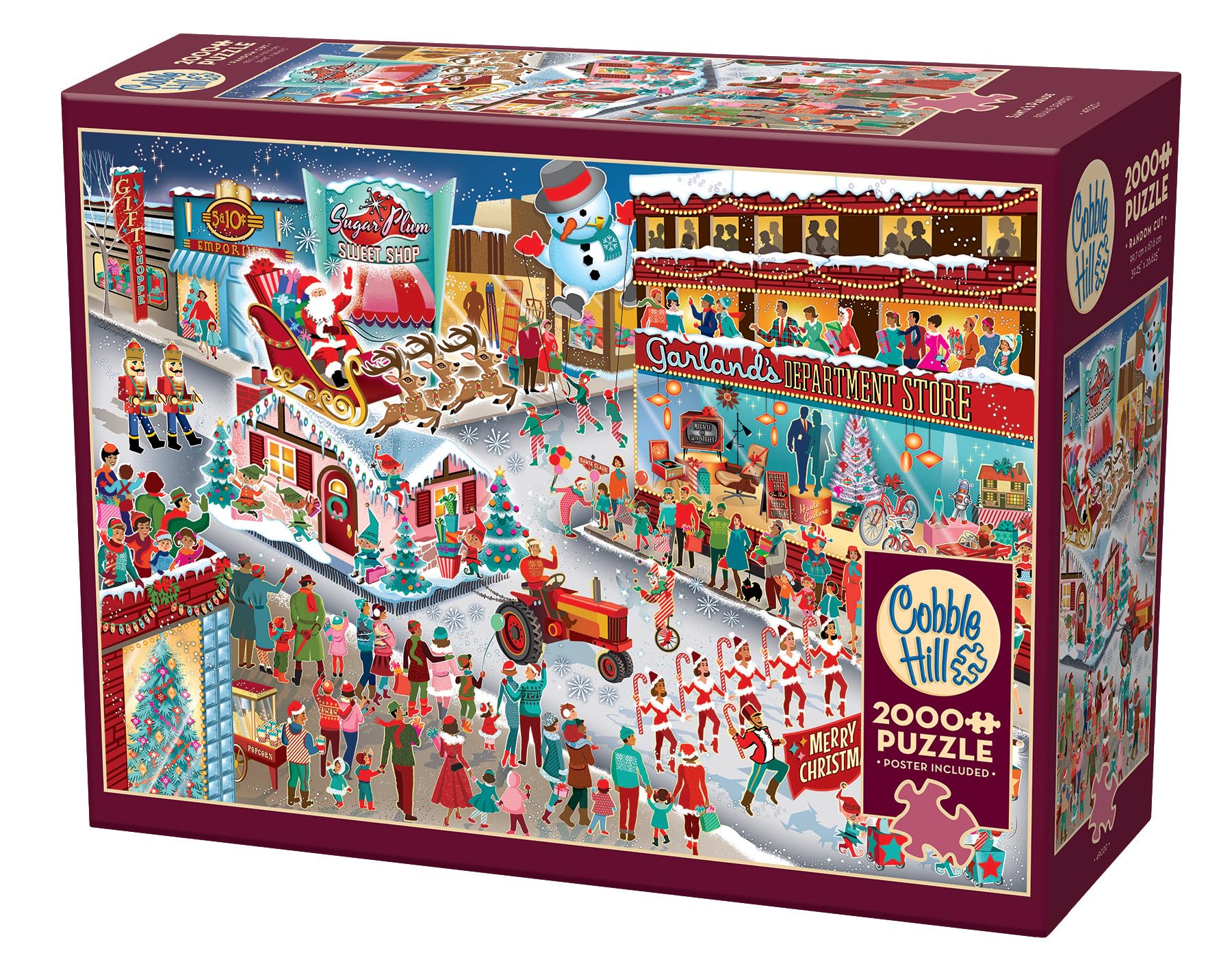 Amazon.com: Cobble Hill 2000 Piece Puzzle - Santa's Parade