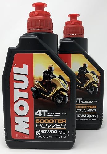 Motul Olio 4 Tempi Moto Scooter Power 4T 10W30 MB, 2 Litr…