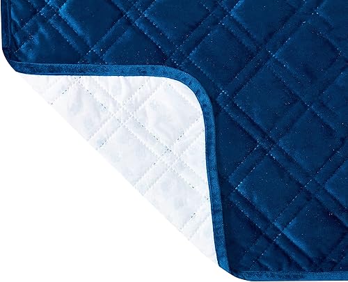 Miniatura 5 de Brilliant Sunshine Sofá cama de terciopelo sedoso azul de alta calidad para mascotas, antideslizante, impermeable, lavable, protector de sofá con