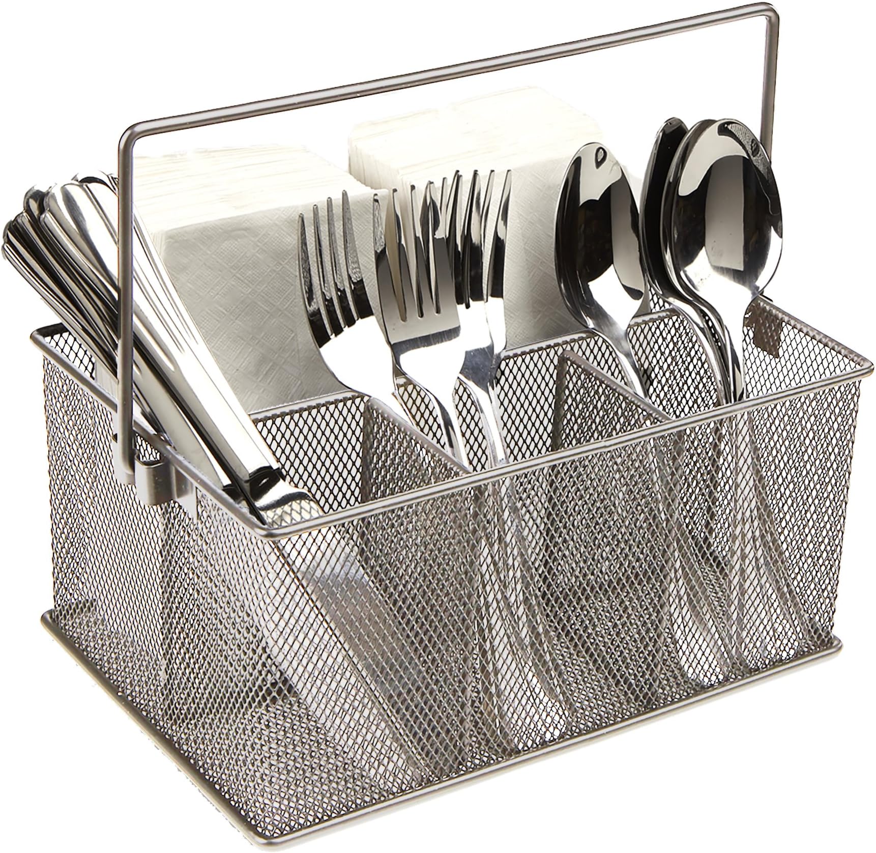 Stainless Steel Flatware & Silverware Cutlery Holder Caddy