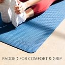 Lomi Fitness Premium Yoga Mat, Non Slip TPE Material for Extra Grip, Extra Padded, Exercise & Fitness, Great for Yoga, Pilates and More, Home & Gym Workouts, Lightweight Includes Free Carrying Strap gallery image