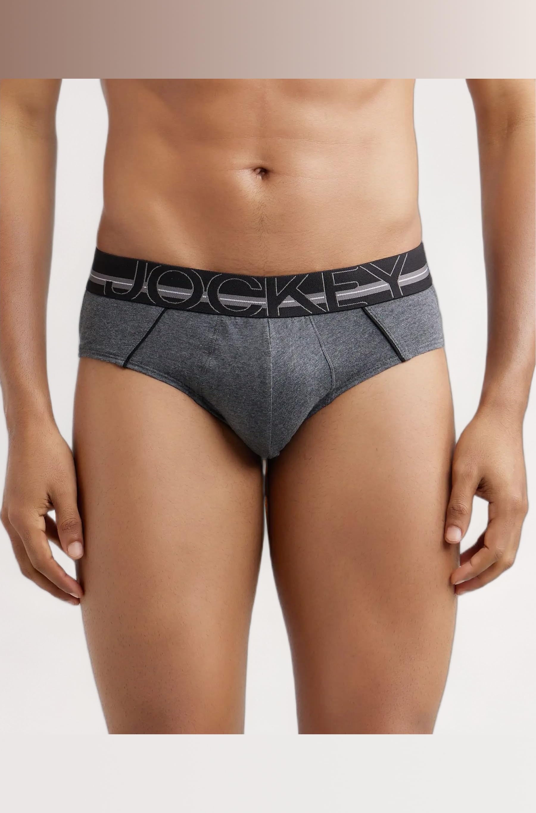 Jockey US14 Men's Super Combed Cotton Solid Brief with Ultrasoft Waistband (Garter Colors May Vary)