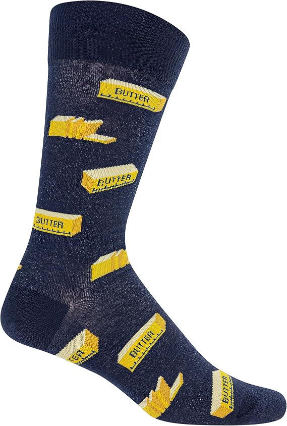 Hot Sox Men's Fun Food and Drink Crew Socks - 1 Pair Pack - Cool & Funny Novelty Fashion Gifts