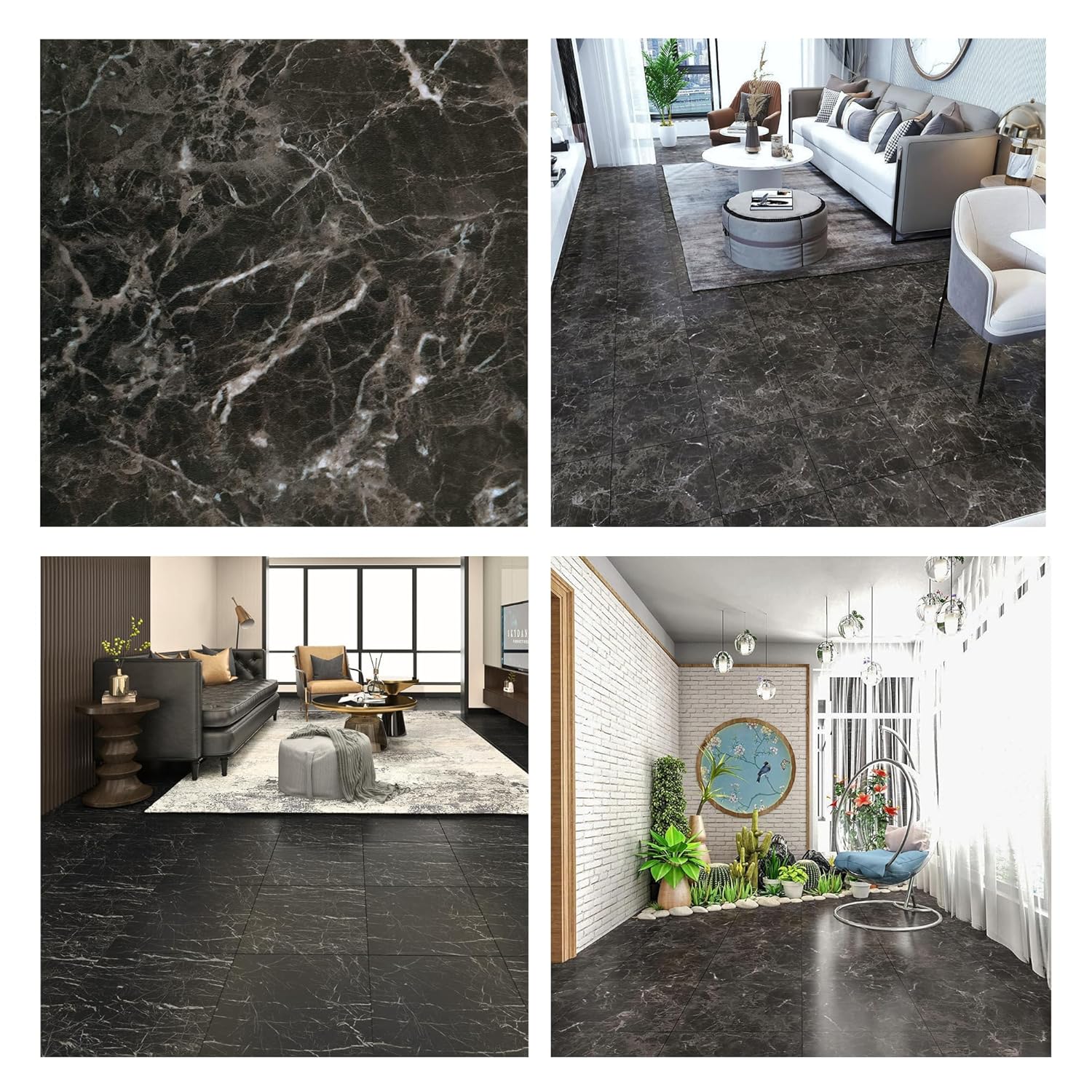 Wallberry Premium SelfAdhesive Floor Covering, Waterproof, Low