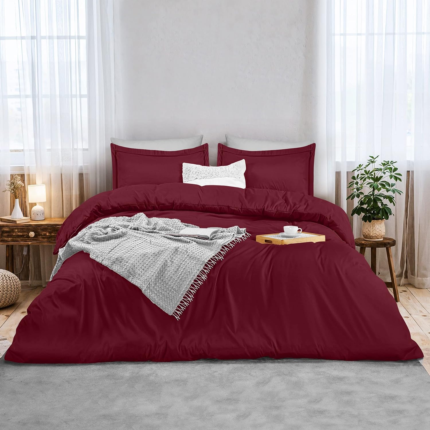 Utopia Bedding Duvet Cover Queen Size Set 1 Duvet Cover with 2 Pillow Shams 3