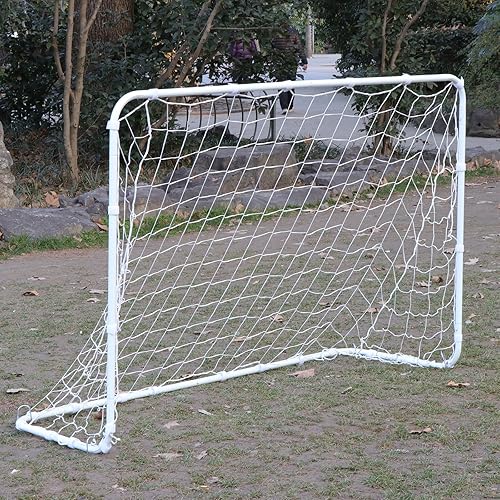 Miniatura 6 de HomGarden Red de portería de fútbol portátil de 6 x 4 pies para poste de fútbol, regulación de torneos, ayuda de entrenamiento definitiva para patio
