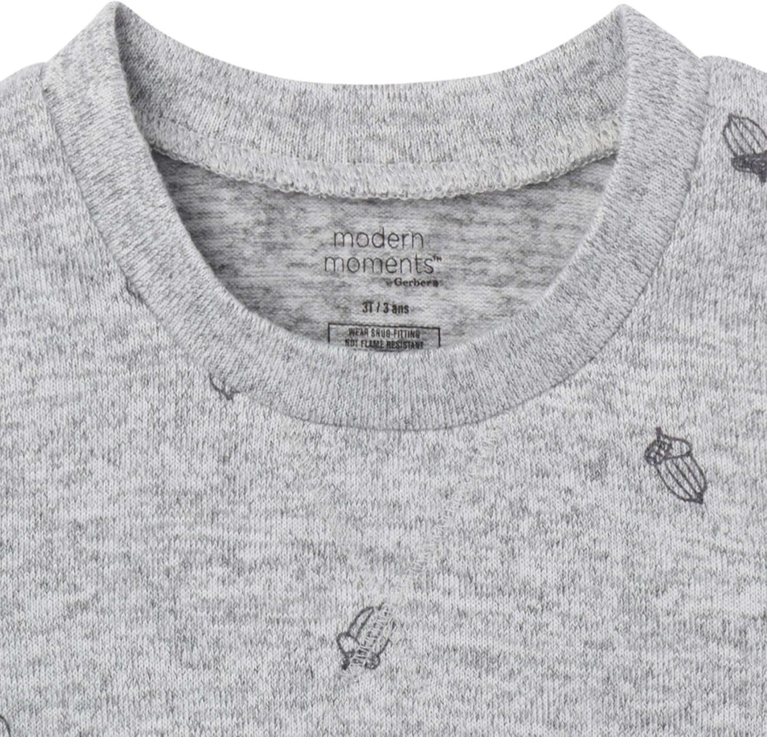 Modern Moments by Gerber unisex-baby Hacci Snug Fit 2-piece Pajama Set - Image 4