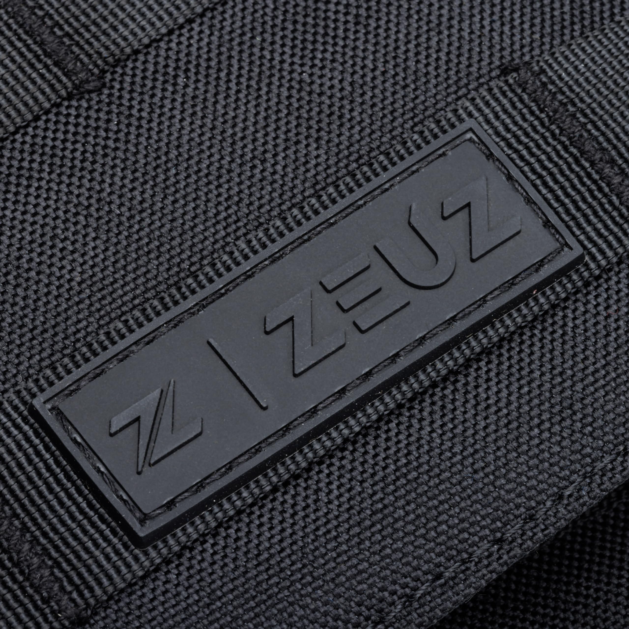 ZEUZ Verstellbare Gewichtsweste 16,5 KG für Fitness, Calesthenics & CrossFit - Weights Plattenträger, Taktische Weste, Plate Carrier & Tactical Gewicht Vest - Enthält 4 Patches - 19 Gewichte