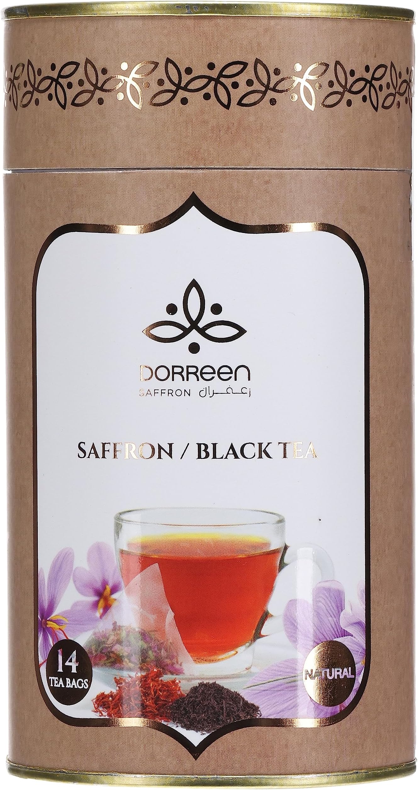 Dorreen Black Tea with Saffron 28g