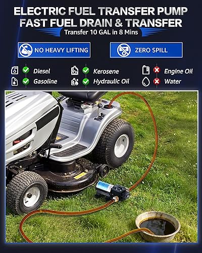 Miniatura 2 de Bomba de transferencia de gasolina de 12 V, bomba eléctrica de transferencia de combustible para gas, diésel, queroseno, bomba de transferencia