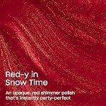OPI RapiDry Red-y dans Snow Heure Opaque chaud rouge brillant mijoter rapide à sec ongles polonais Snow Temps pour gaspiller les vacances 2025