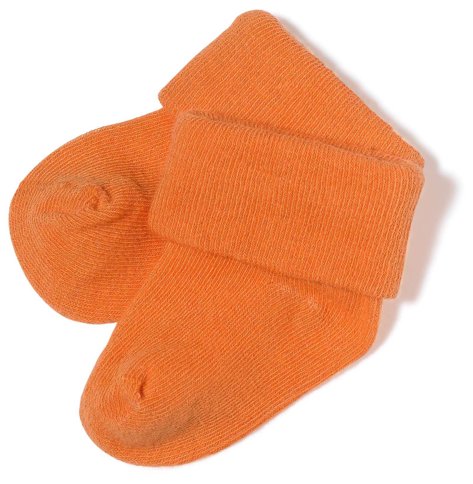 Country Kids Organic Baby Bootie Orange, 1-3 Months