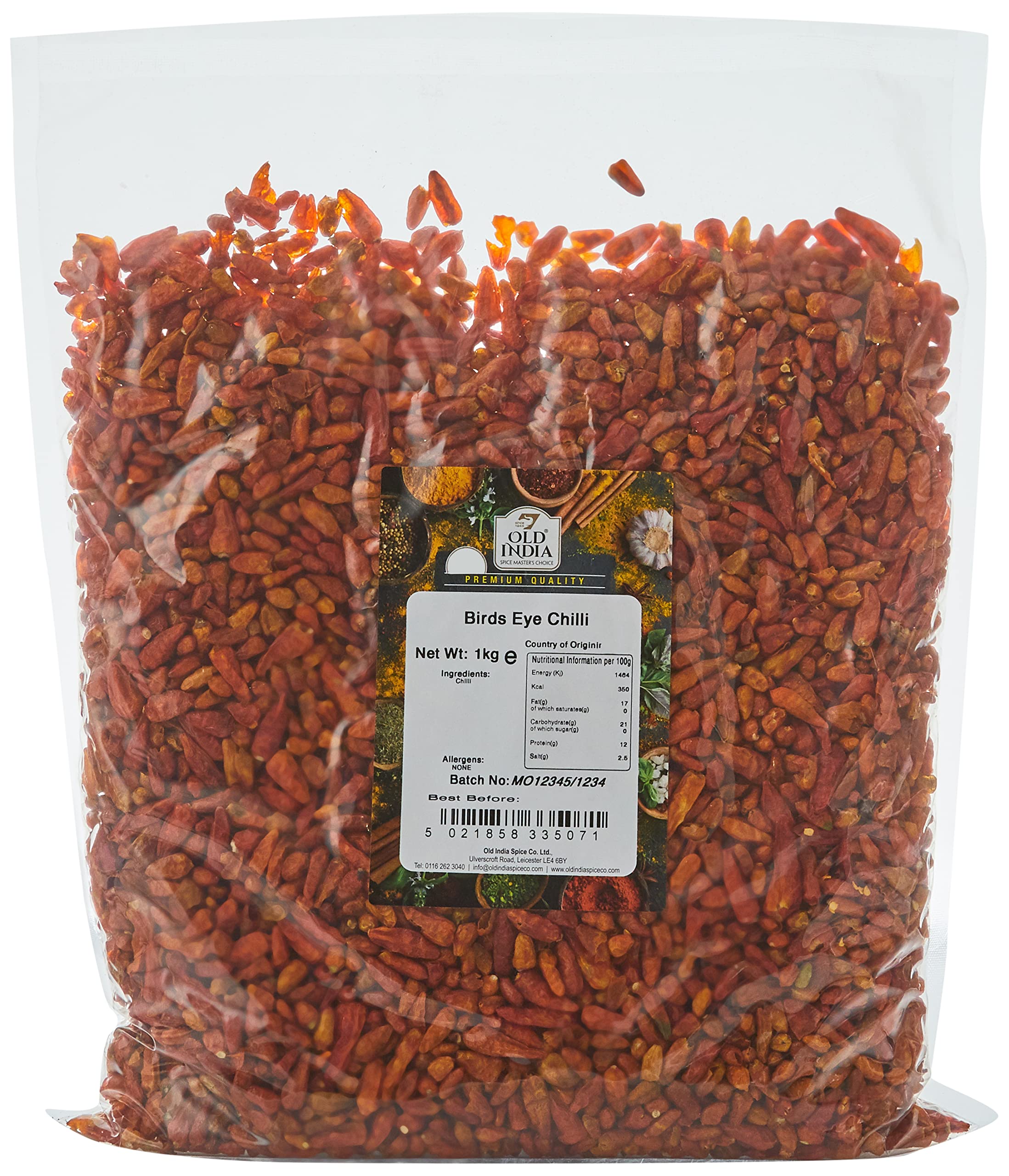 Old India Birds Eye Chilli 1 Kg