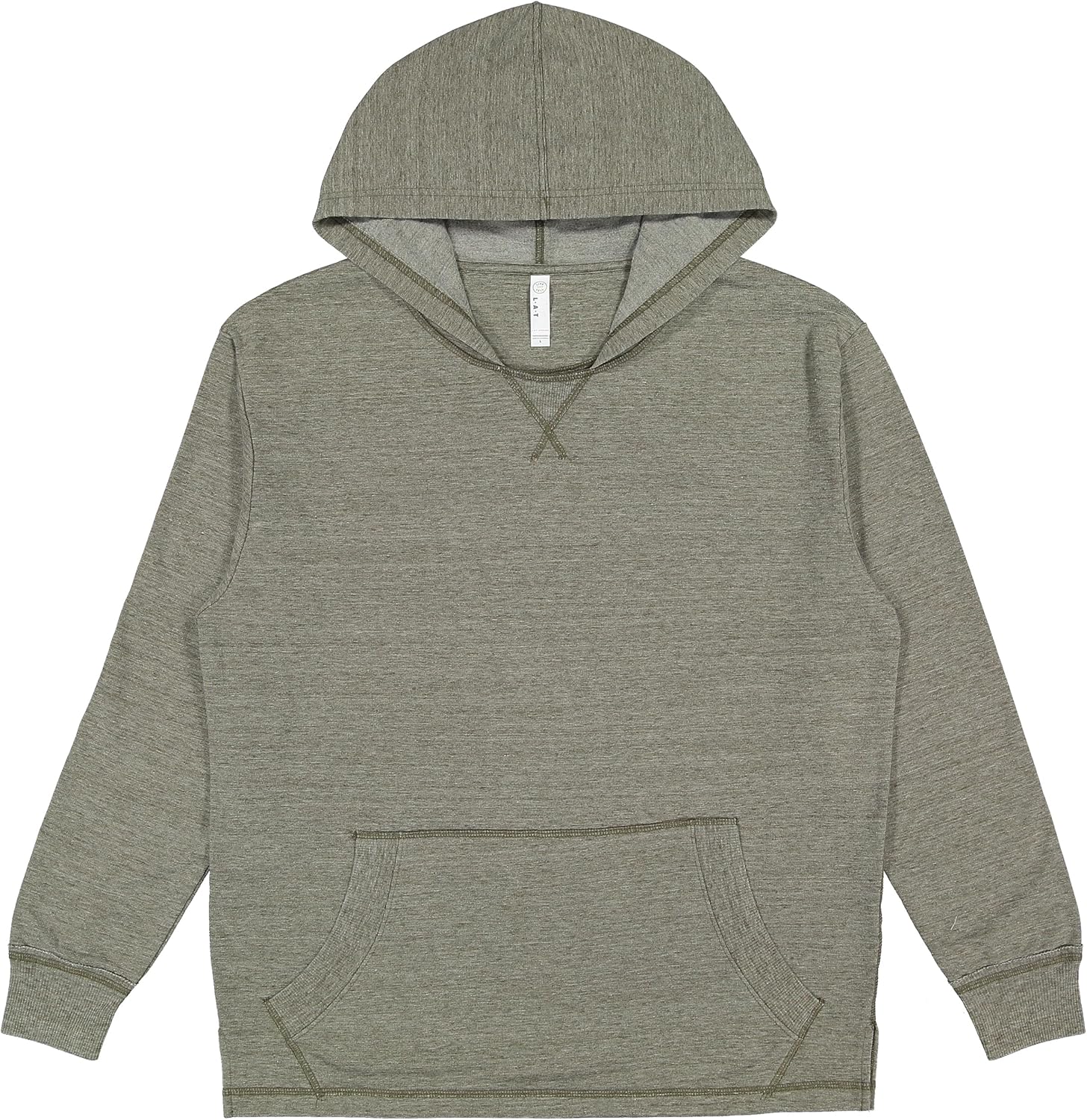 LAT Adult Unisex Vintage Wash Fleece Hoodie| Hooded Pullover Sweatshirt