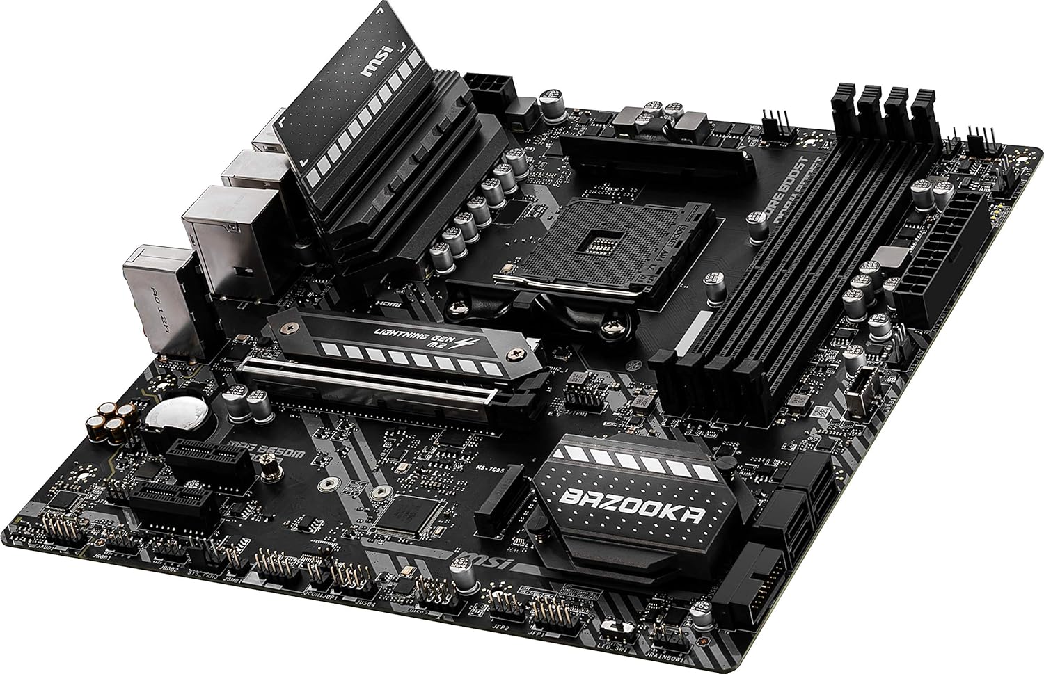 Uр Tо 40% оƒƒ MSI MAG B550M Bazooka Gaming Motherboard (AMD AM4, DDR4, PCIe 4.0, SATA 6Gb/s, M.2, USB 3.2 Gen 1, HDMI/DP, Micro-ATX)
