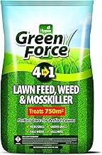 GREENFORCE G60015 4 in1 Lawn Feed Weed, Moss Killer, Green, 50 X 40 X 25 cm