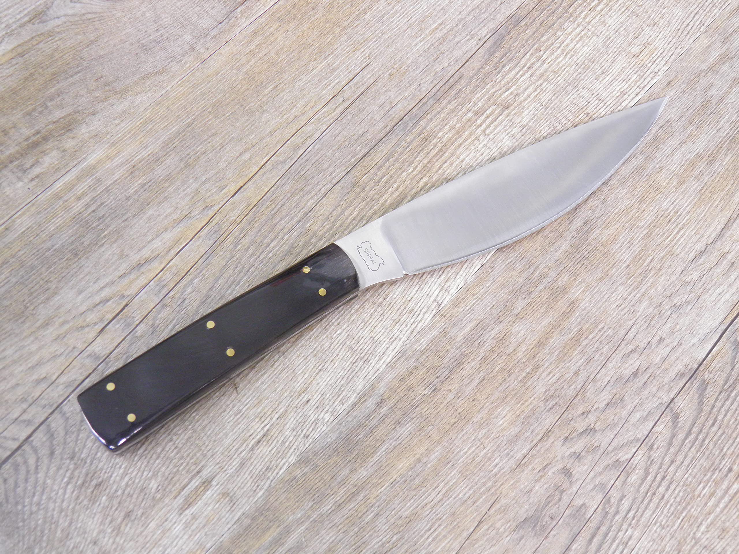 COLTELLO ARTIGIANALE SARDO 28,5 CM Pontorno MANICO IN corno di bufalo DA cuoco lama da 17 cm