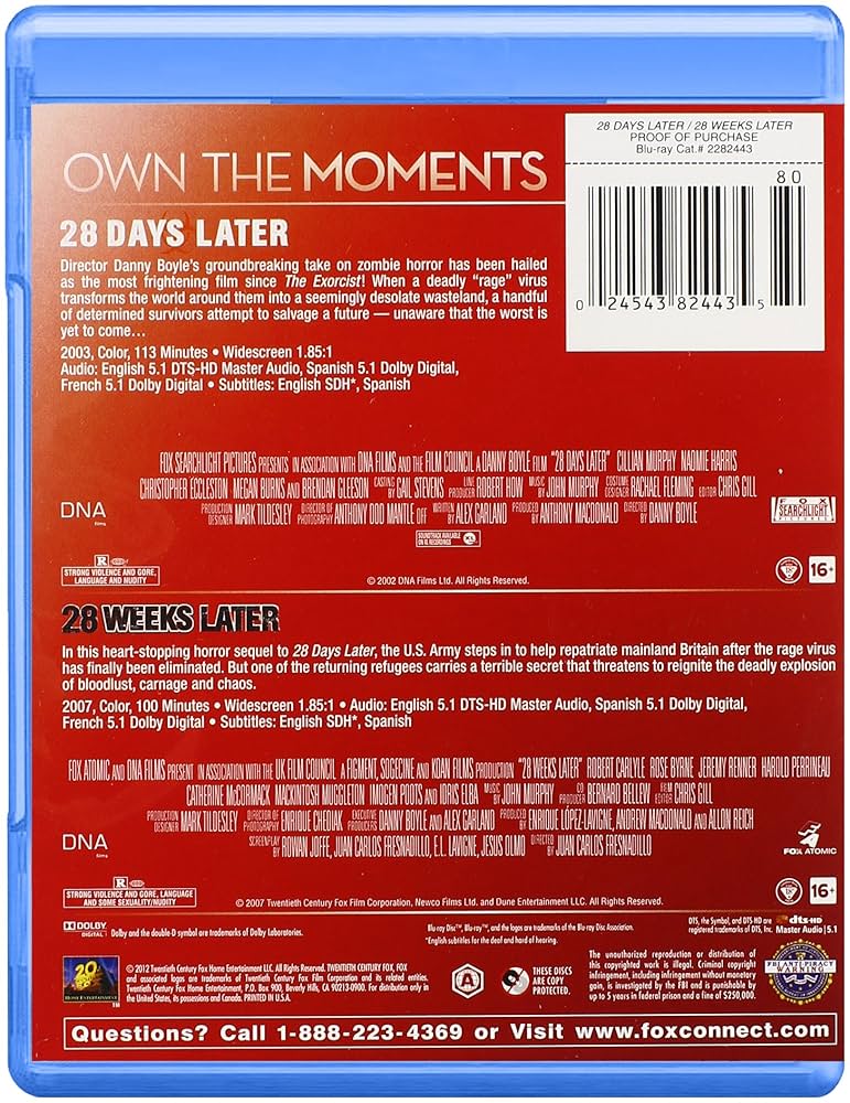 Amazon.com: 28 Days Later / 28 Weeks Later [Blu-ray