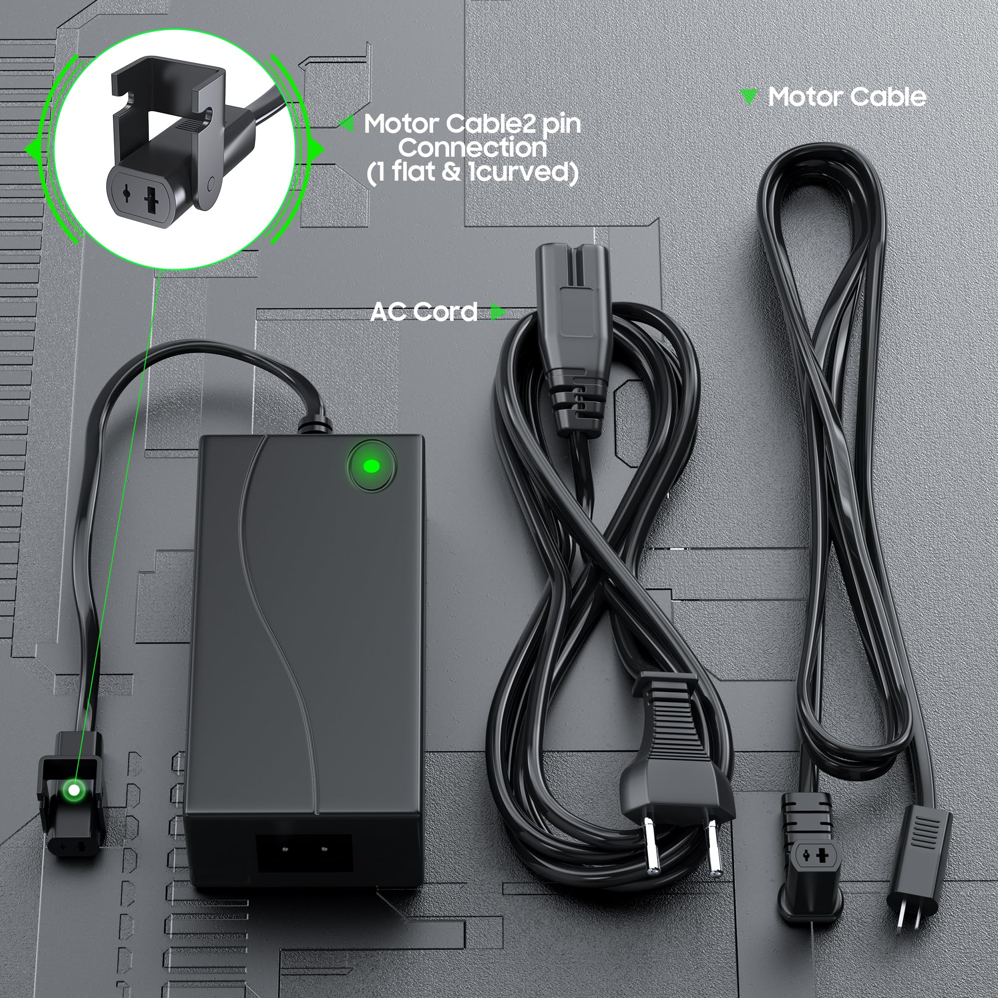 Alimentation électrique recliner, transformateur d'alimentation AC/DC avec cordon mural AC 29 V 2 A pour chaise de levage ou recliner, avec câble AC de 5 pieds et câble moteur de 3,3 m