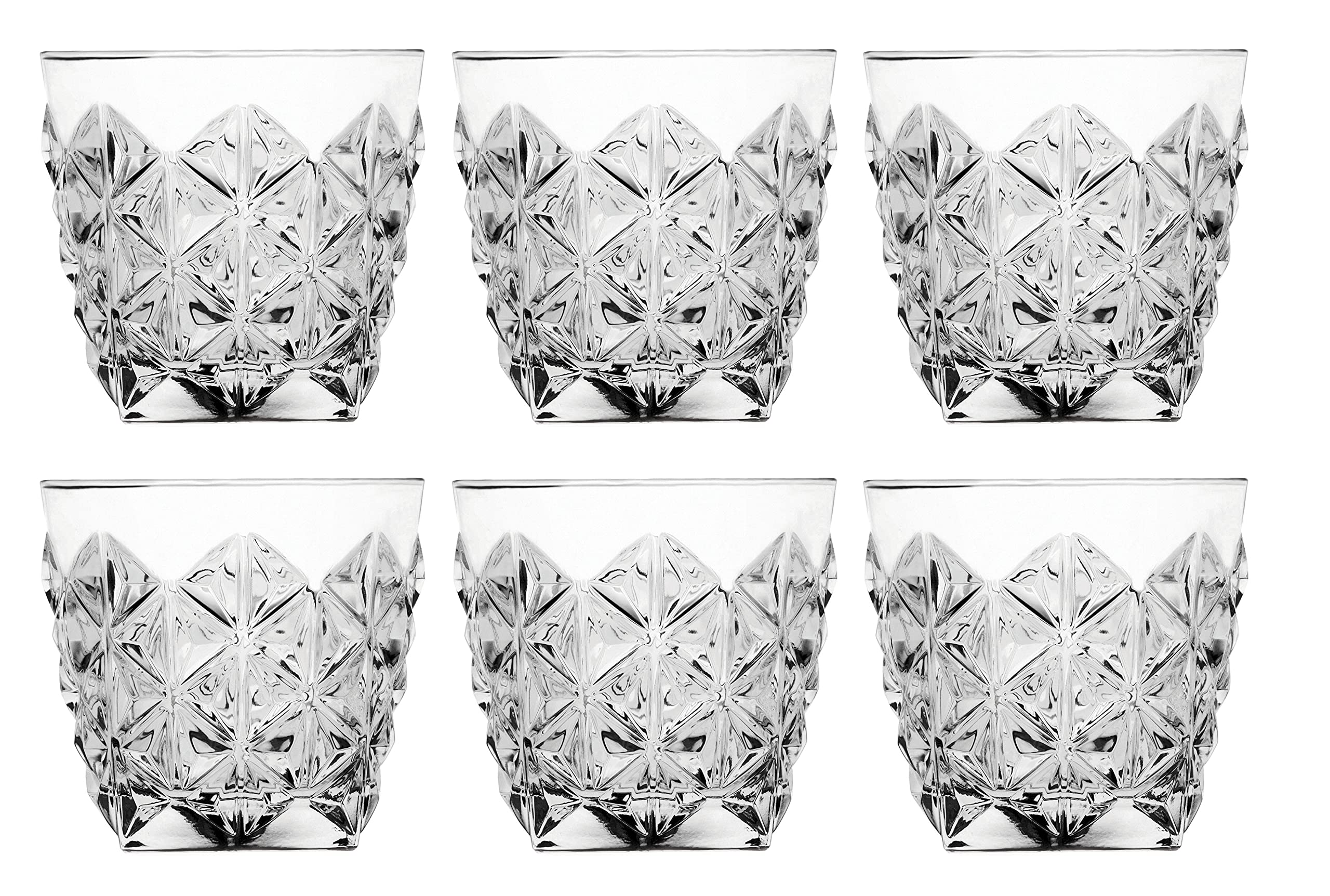 THUN, Set di 6 Bicchierini in Vetro Decorato a Mano, Linea Estate