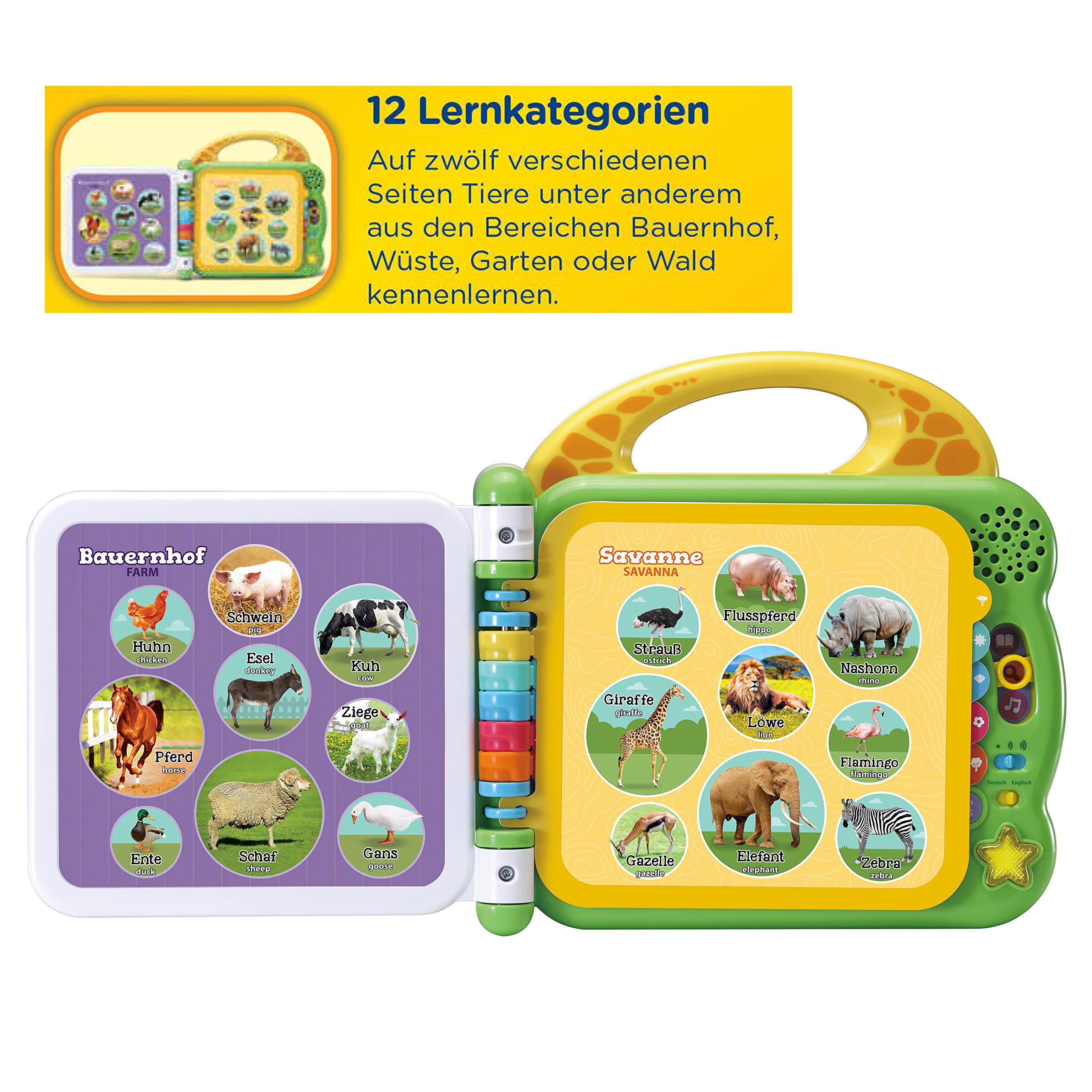 VTech Baby Mein 100-Wörter-Buch: Tiere – Interaktives Bildwörterbuch zum Lernen erster Wörter – 2-5 Jahren & Baby Mein 100-Wörter-Buch pink Interaktives Bilderbuch zum Lernen erster Wörter 2-5 Jahren