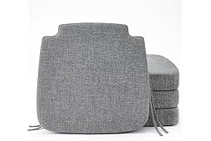 Comfy Cushions for Grey Dining Chairs - Set of 4