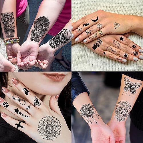 Miniatura 6 de VANTATY - Tatuajes temporales diseño de flor 011