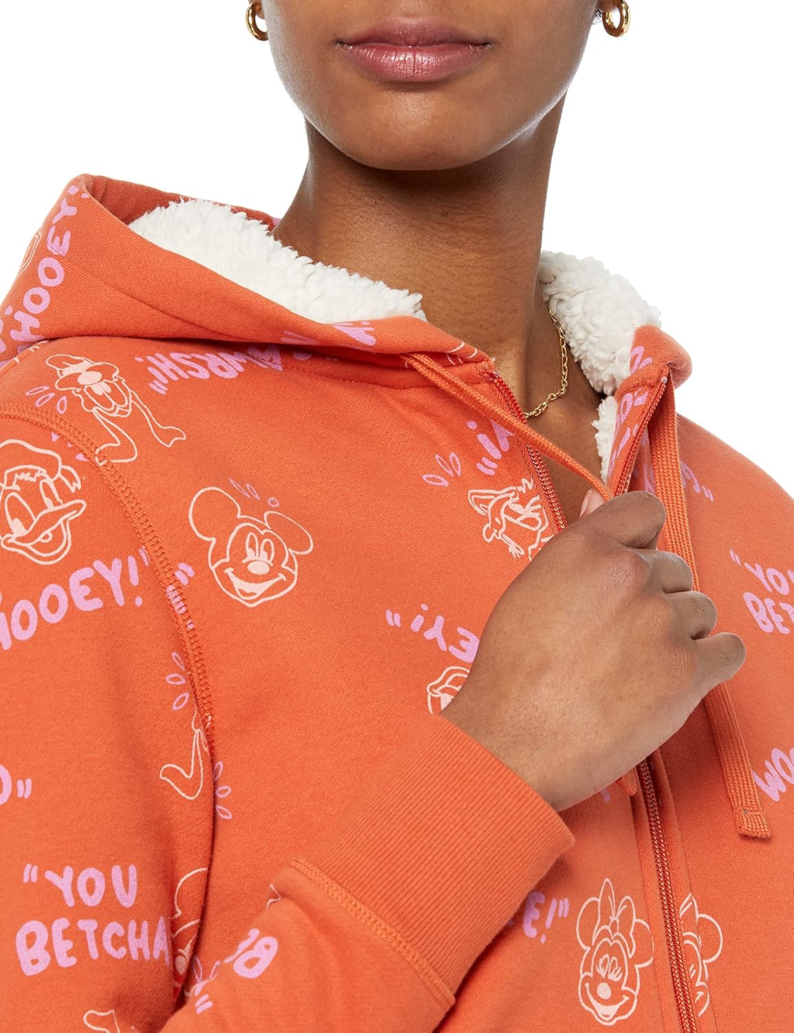 Amazon Essentials Disney | Marvel | Star Wars | Princess Women's Fleece Sherpa-Lined Full-Zip Hoodies - Image 3