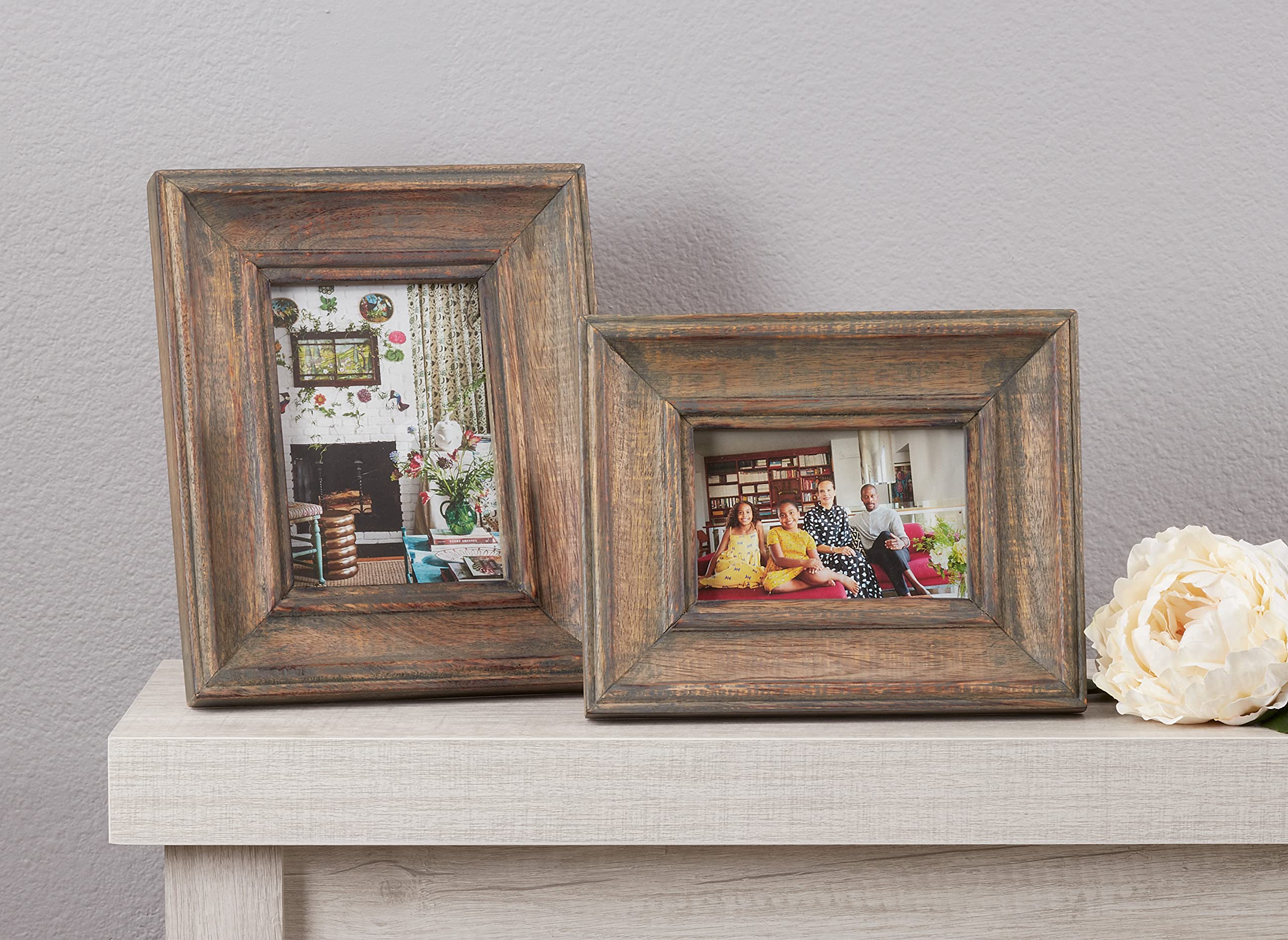 Amazon.co.jp: アンティーク調ウッドフォトフレーム : ホーム＆キッチン