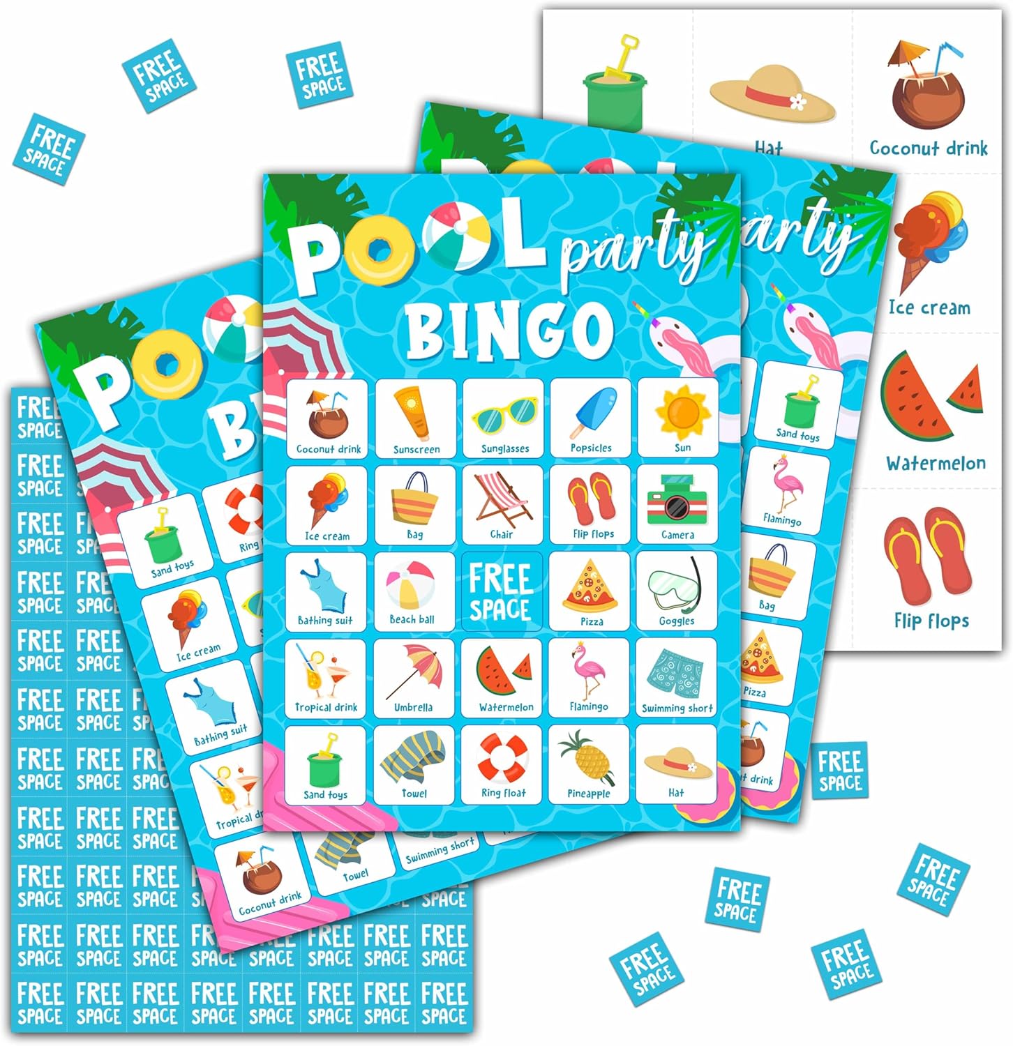 Outer Space Bingo Game Cards for Adults, Space Party, Spaces Birthday Bingo Games, Space Party Games Decorations Favors Supplies, 24 Players Game Cards (C03)