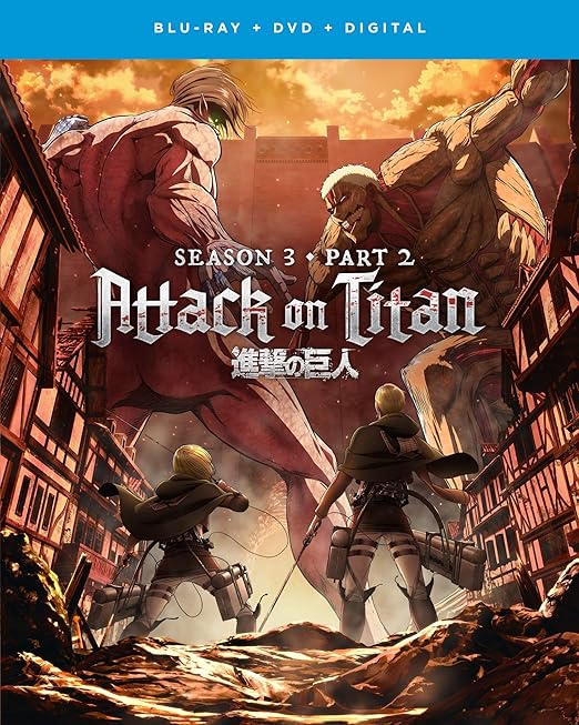 Attack On Titan Season Three Part Two Blu Ray Amazon Co Uk Dvd Blu Ray
