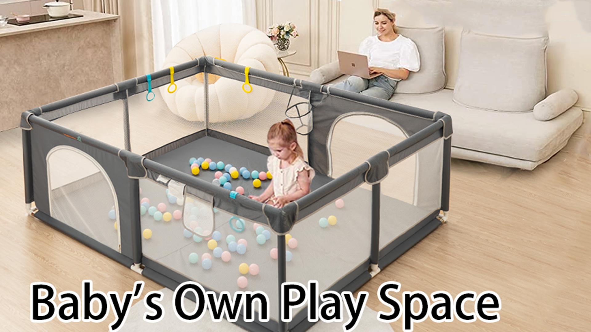 Amazon.com : COMOMY Playpen for Babies and Toddlers, 71