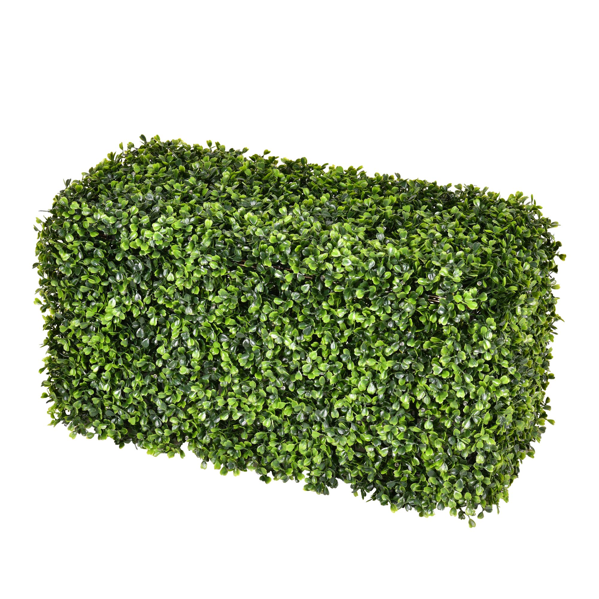 Vickerman Everyday Artificial Boxwood Hedge 24" L x 12" W x 12" T- UV Resistant Indoor Outdoor - Natural Green - Home Backyard Wedding Garden Decoration