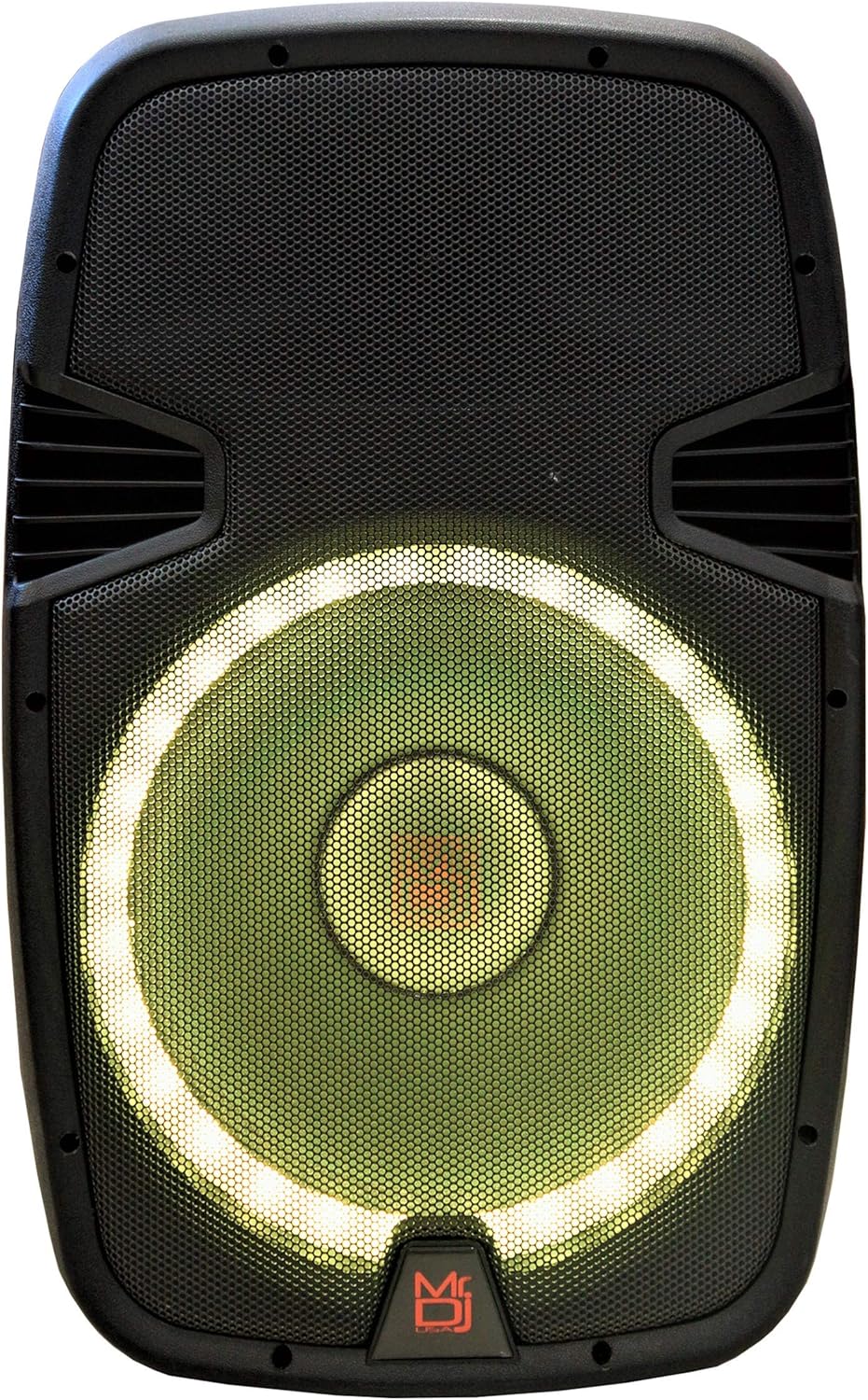 Mr. Dj PBX2690LB 15" 2-Way Portable Speaker with LED Accent Lighting, Built-In Bluetooth 3500W P.M.P.O