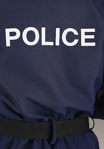 Miniatura 9 de Disfraz táctico de policía para niñas, disfraz de equipo policial para niñas, Azul Patchwork