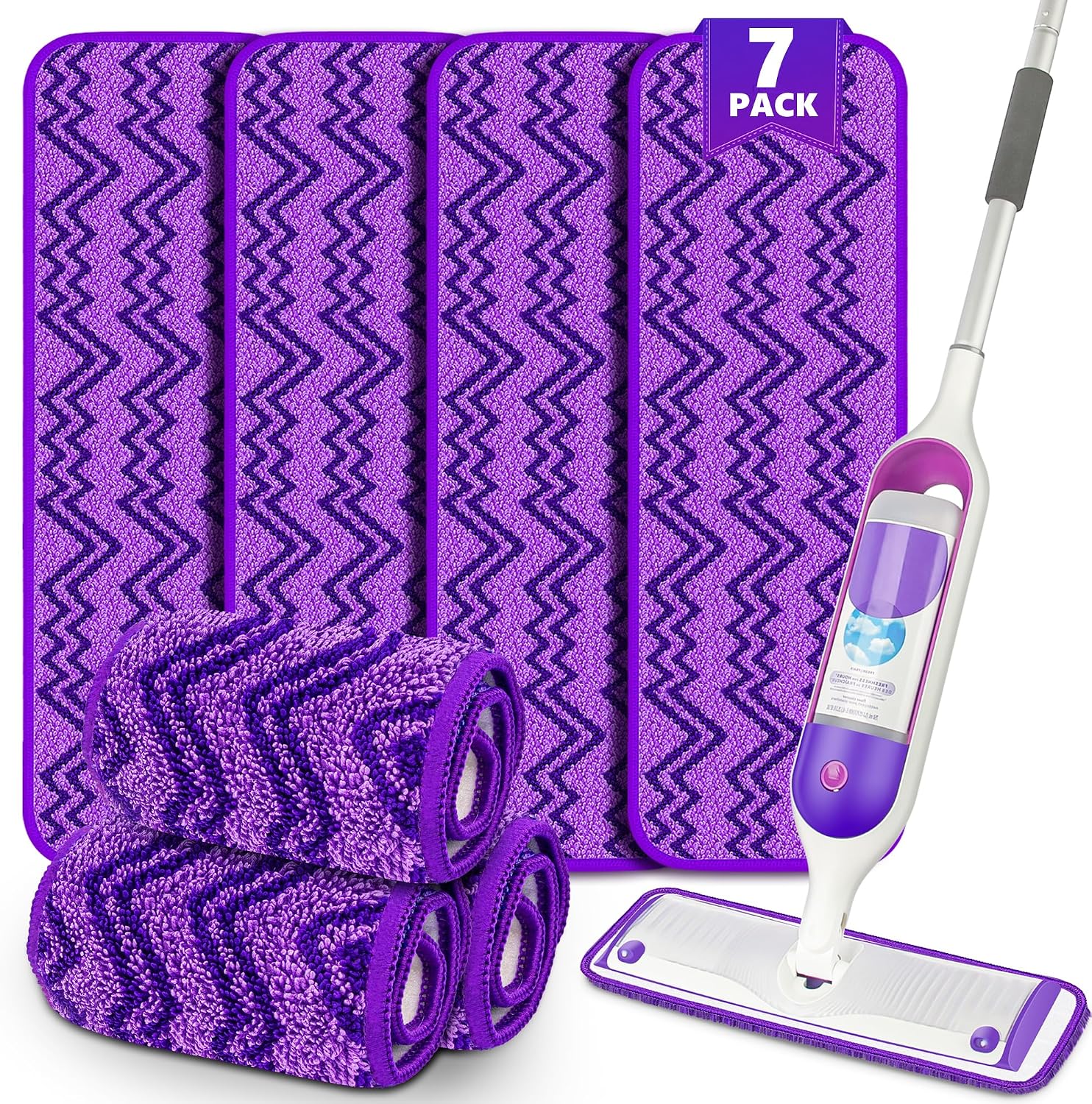 Reusable Mop Pads for Swiffer PowerMop: Microfiber Mop Refills Replacement