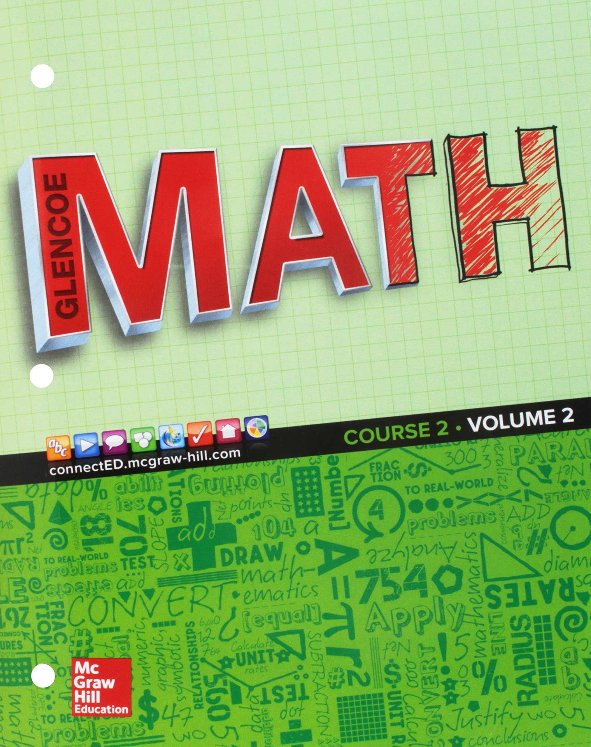 Glencoe Math 2016, Course 2 Student Edition, Volume 2