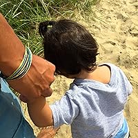 Vista 314 de Colorful Bracelet for Men and Women with Hematite Stones: Handmade Designer Adjustable Multistrand String Knotted Macrame Friendship Bracelet