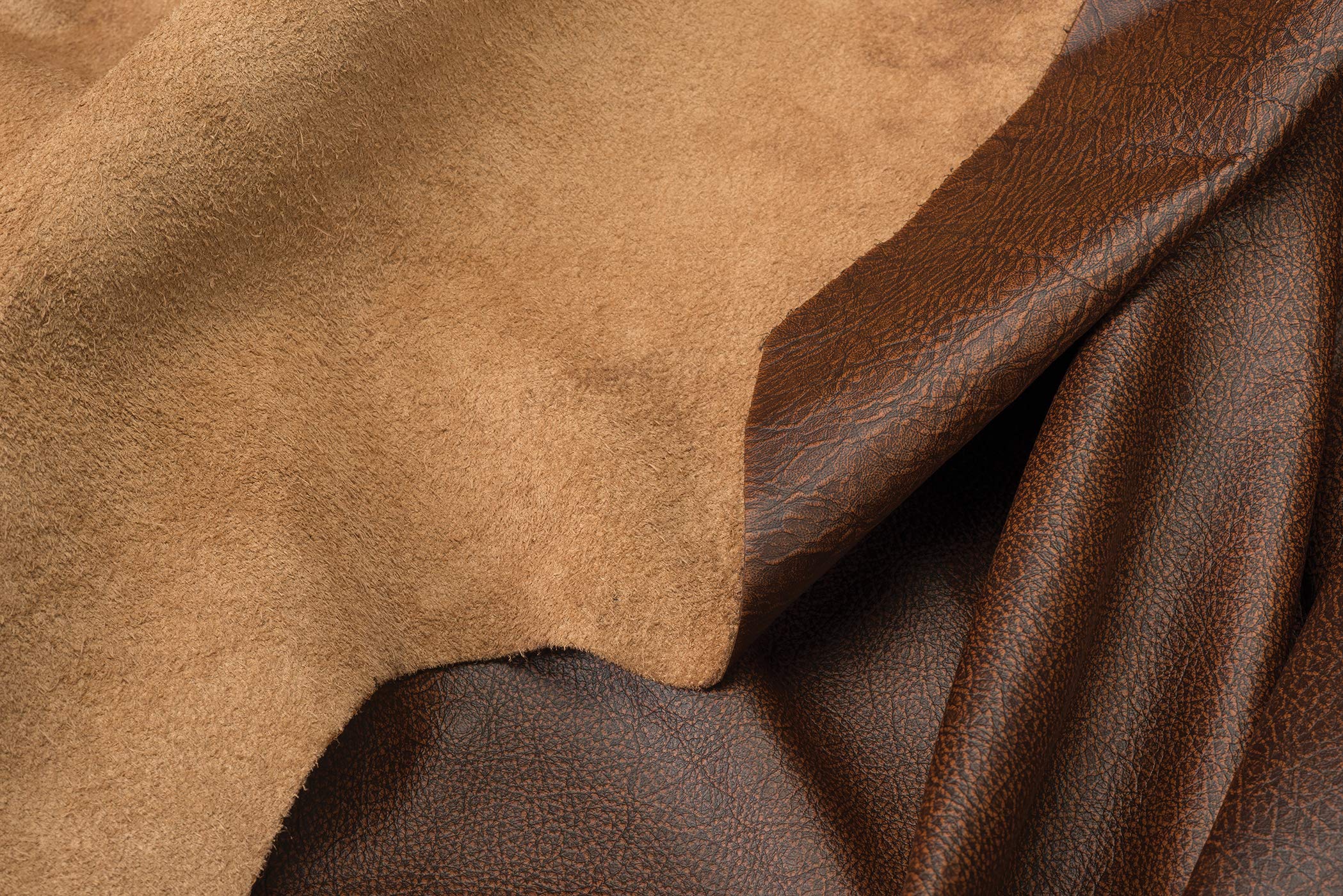 Whole Hide Upholstery Leather, Bomber Brown
