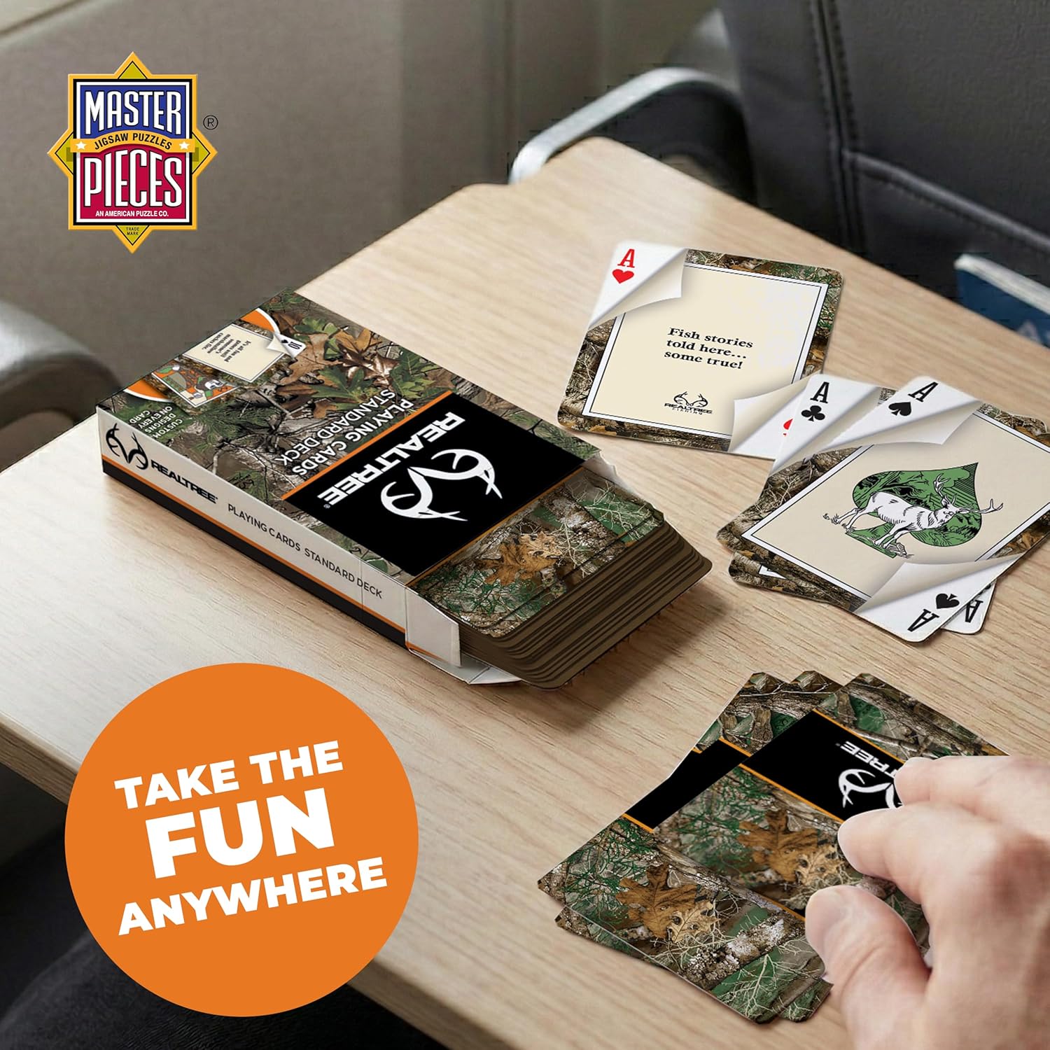 MasterPieces Family Games - Realtree Playing Cards - Officially Licensed Playing Card Deck for Adults, Kids, and Family