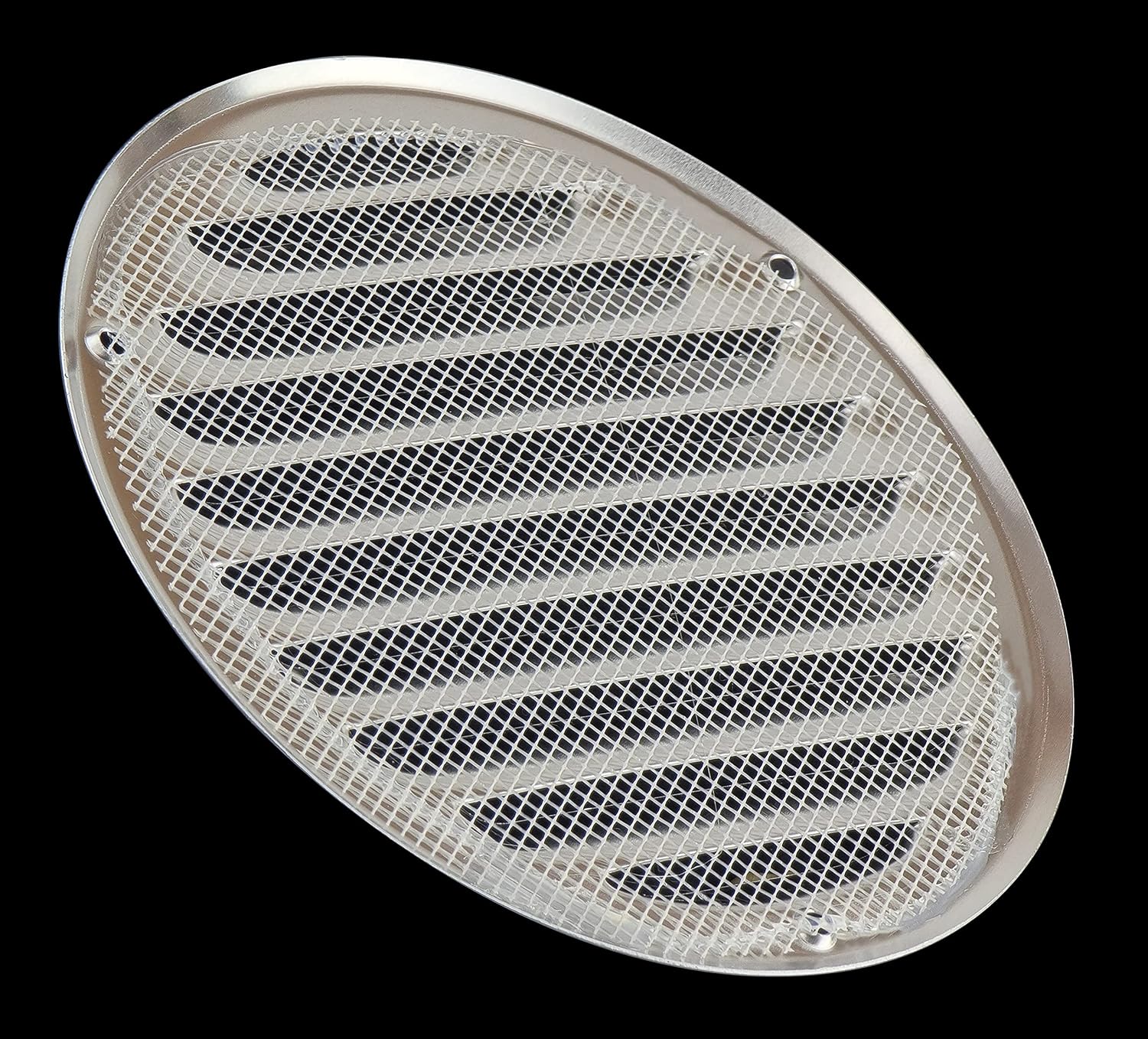 Steinberg14 Aluminium 125mm Metal Air Vent Cover with Insect Mesh - 5 inch Round Ventilation Grille, diameter 125mm / 5'' - Image 4
