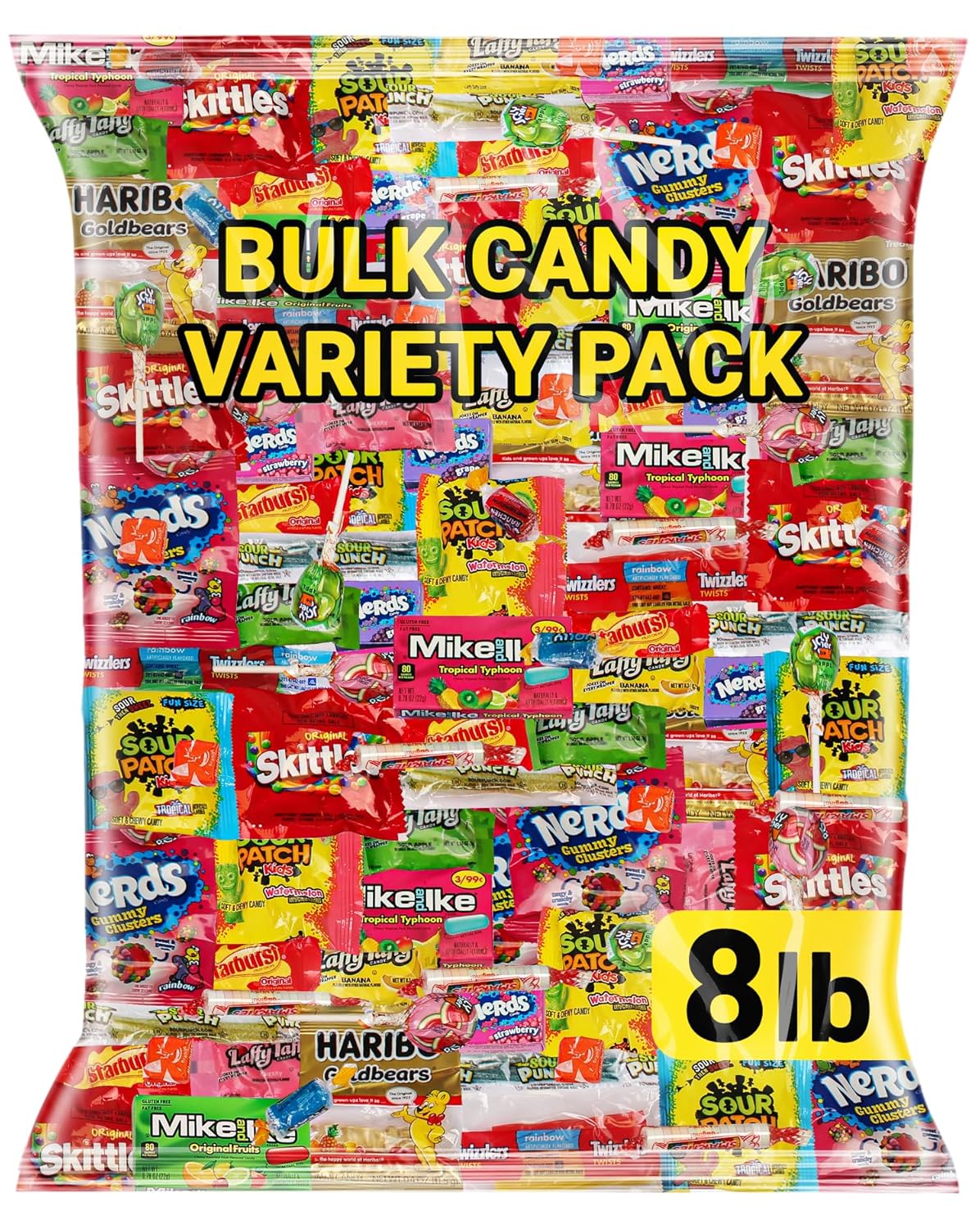 Bulk Candy Variety Pack – 5 LB Ultimate Assorted Fruit Flavored Candies, Chews And Gummies, Individually Wrapped Party Candy For Birthdays, Piñatas, Classrooms, Office Treats And Everyday Snacking