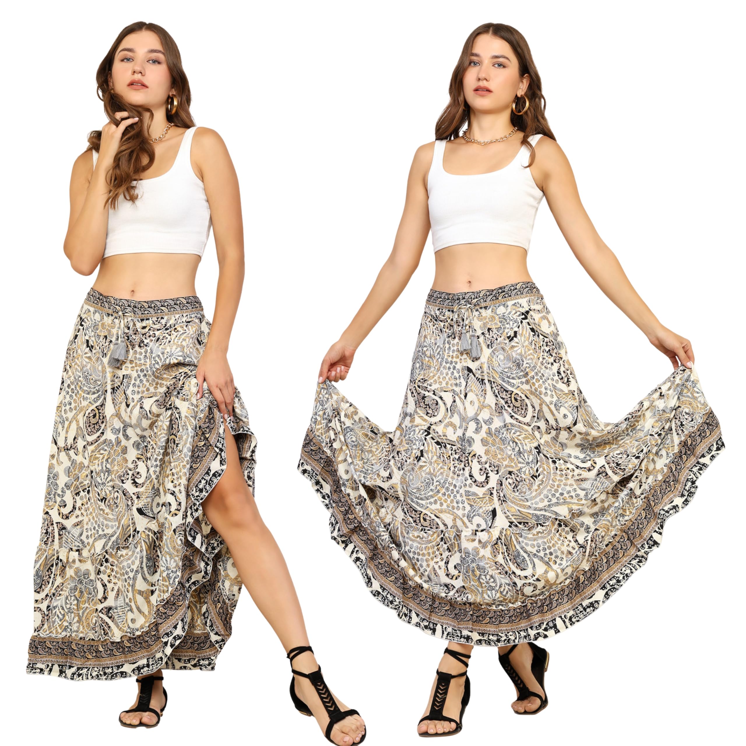 KE Kanha Exports Skirt for Woman | Women Skirts Skirt Perfect for Beach | Summer top | Boho | Short & Long Skirt | Stylish Lehenga Type