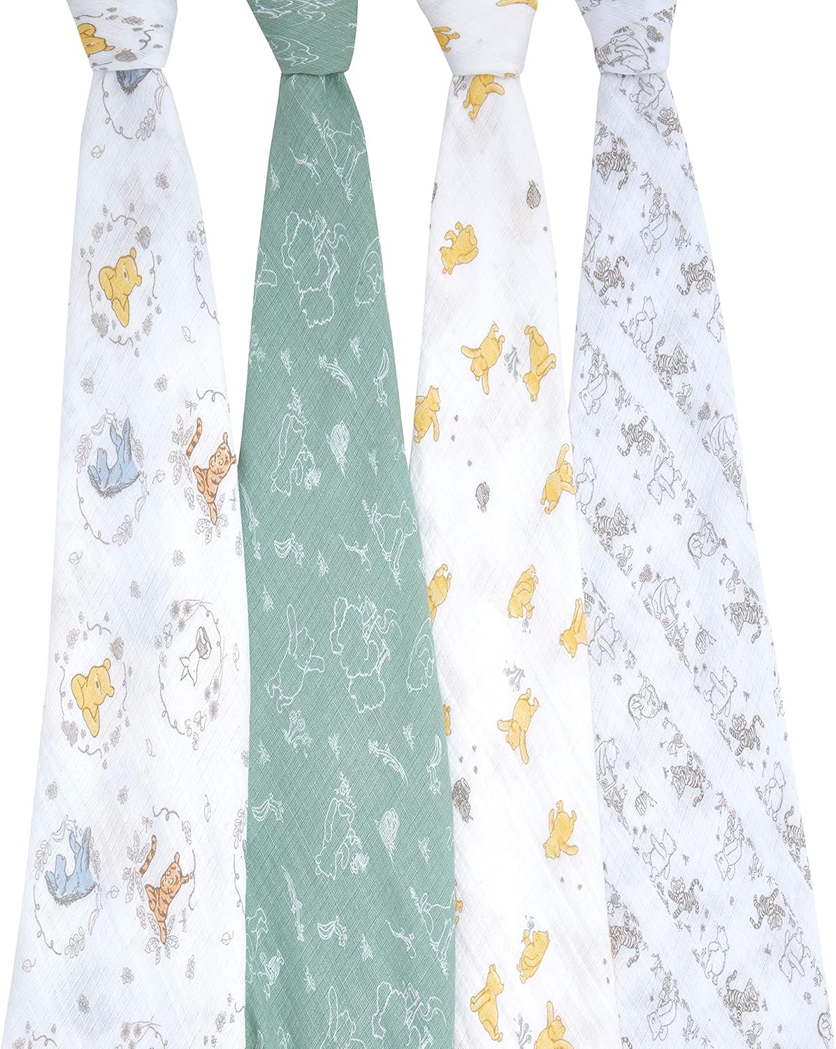 aden + anais Essentials Burpy Baby Bib, 100% Cotton Muslin, Soft Absorbent 4 Layers, Multi-Use Burp Cloth and Bib, 22.5” X 11”, Single, Dino Time