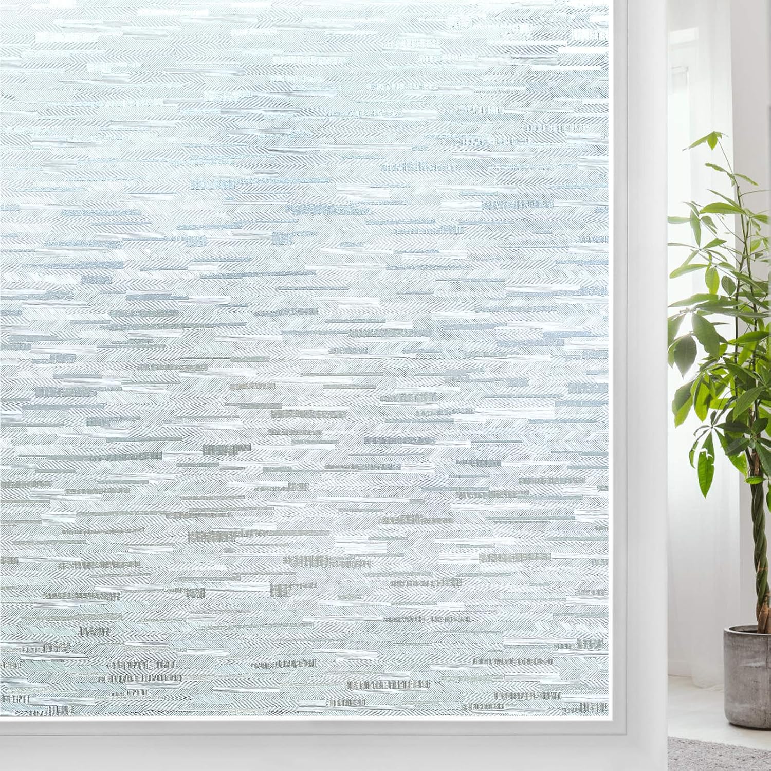 DOWELL Privacy Window Film, Frosted Glass Window Film, Non