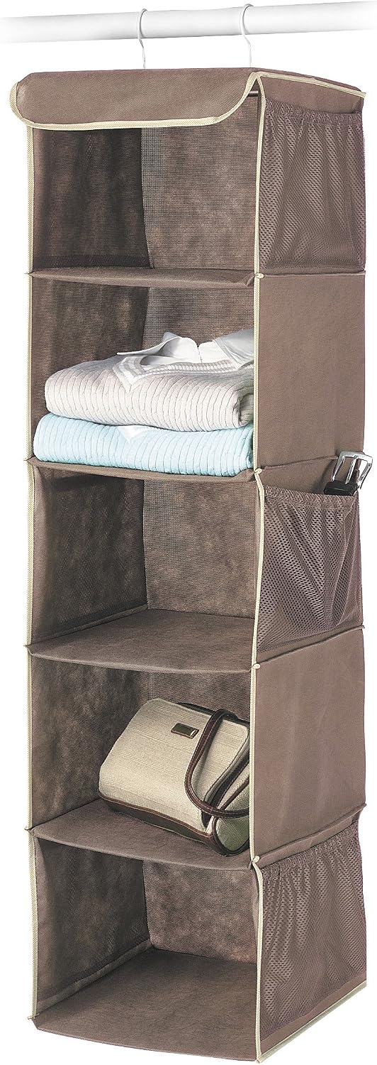Whitmor Hanging Accessory Shelves Java, 5-Shelf