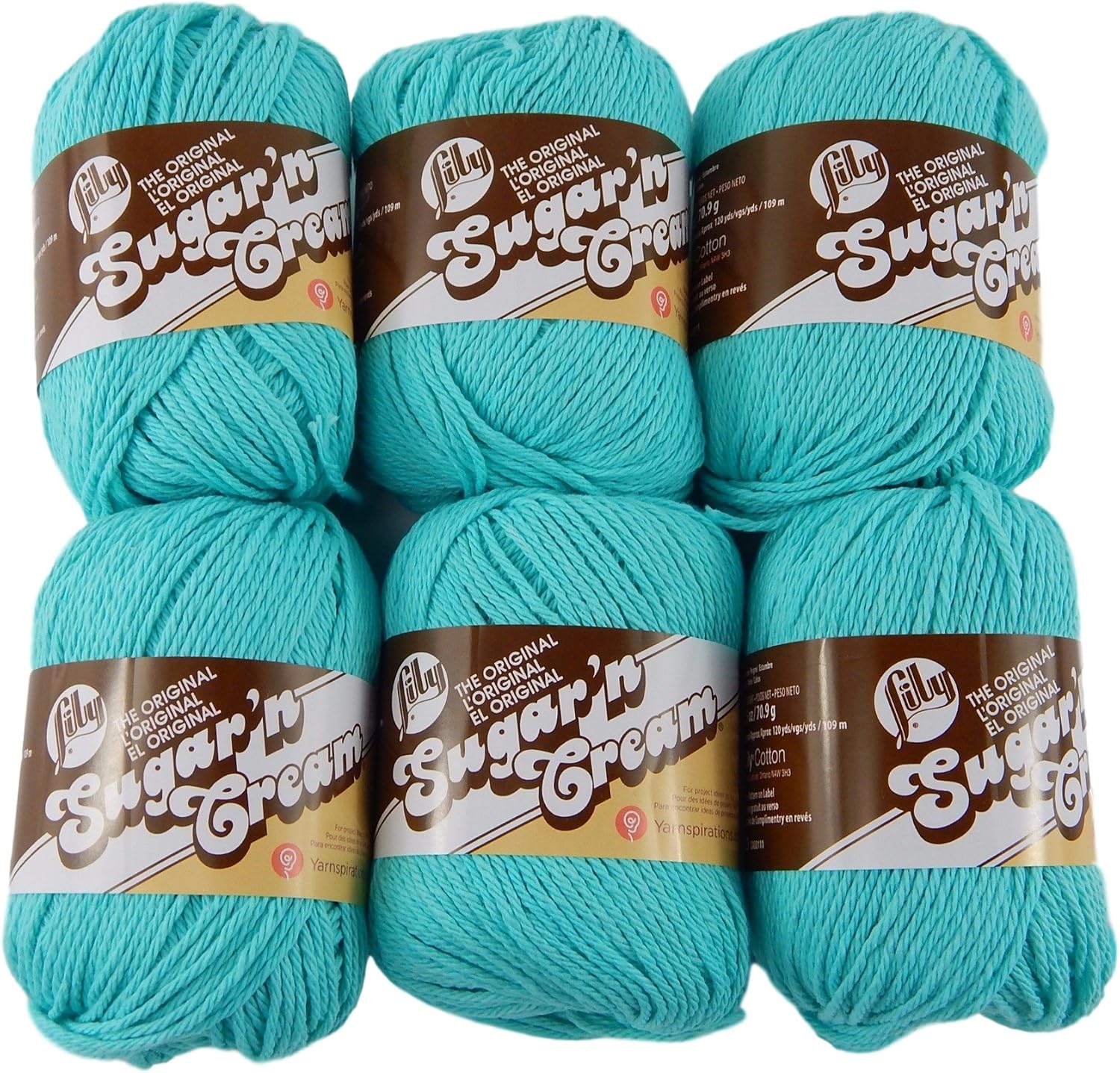 Bulk Buy Lily Sugar'n Cream Yarn 100 Cotton Solids and