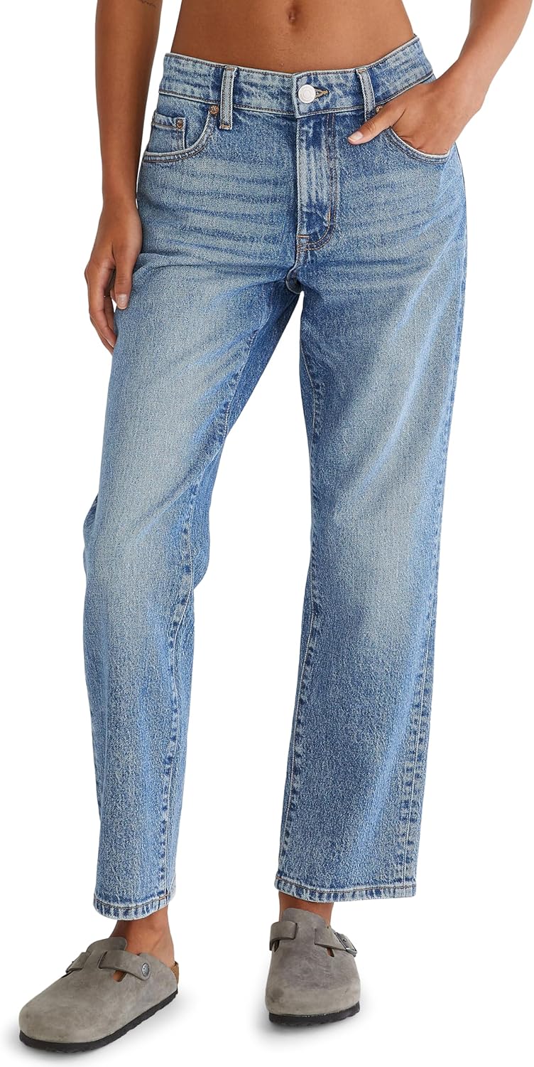 AEROPOSTALE Womens Mid-Rise Straight Ankle Jean