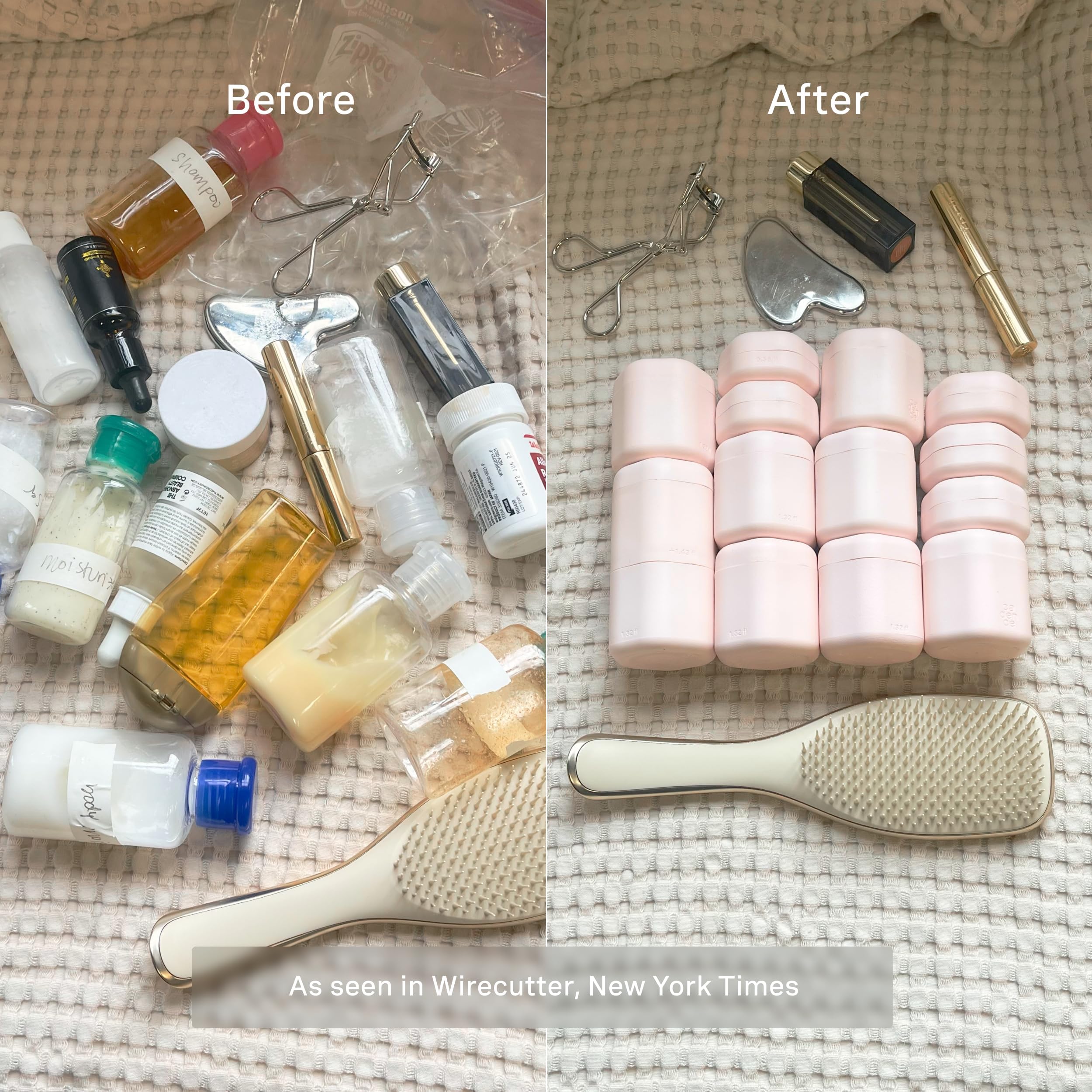Capsules Magnétiques Voyage 2/3 Pièces - Distributeurs Cosmétiques Réutilisables, Étiquettes Interchangeables, Anti-Fuite Pour Shampoing, Crème, Pilules